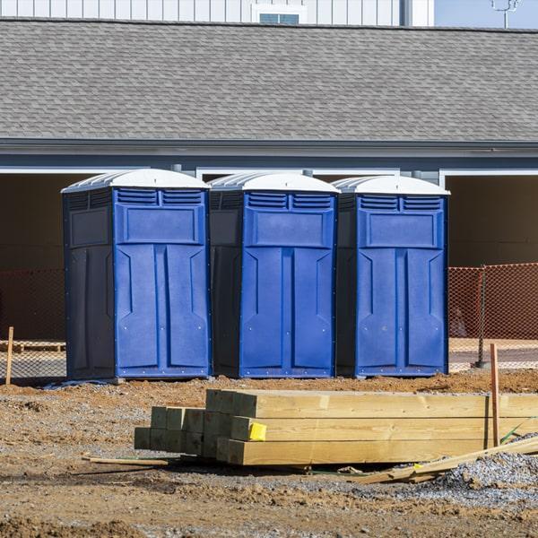 the minimum rental period for a work site portable toilet is usually one month